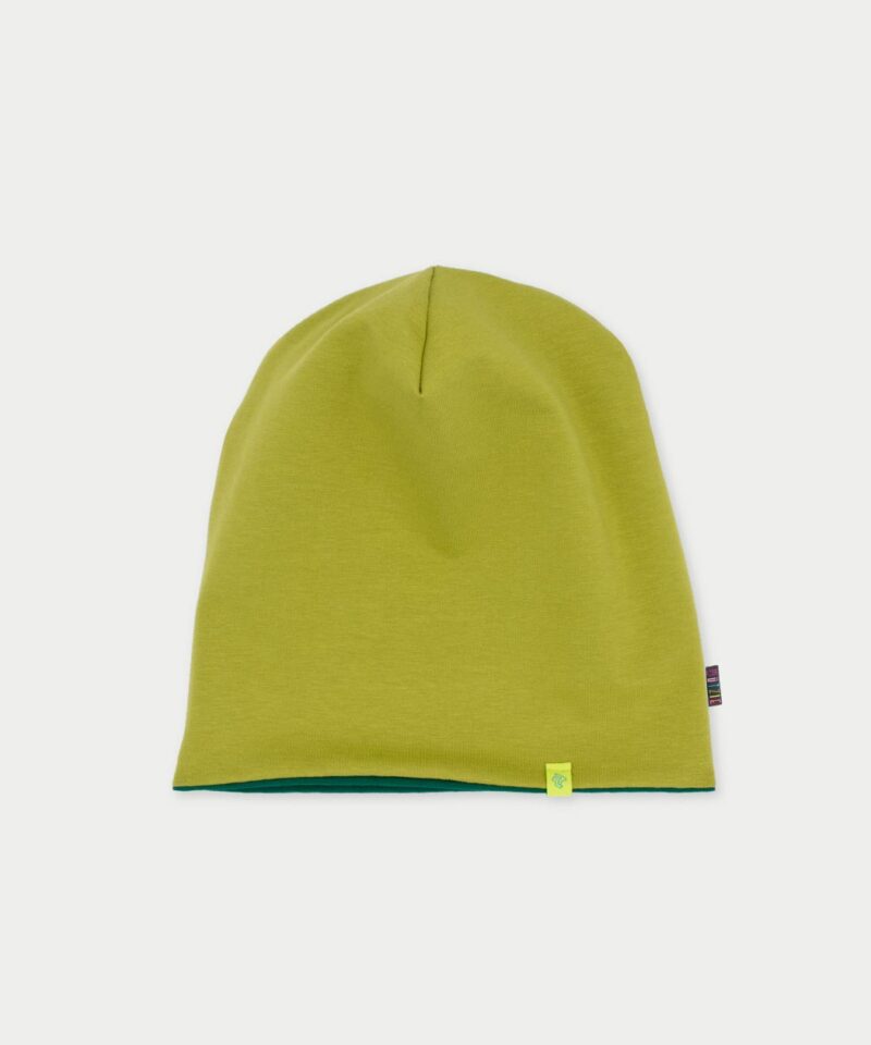 Beanie Mütze - avocado green & billard green