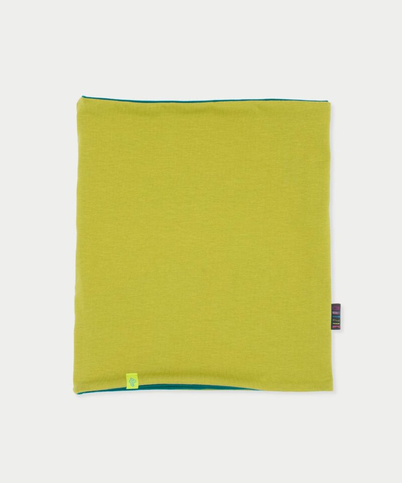 Wende-Loop Schal - avocado green & billard green