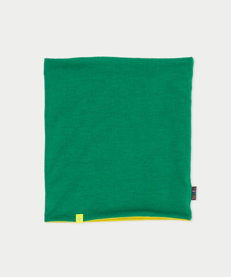 Wende-Loop Schal - billard green & avocado green