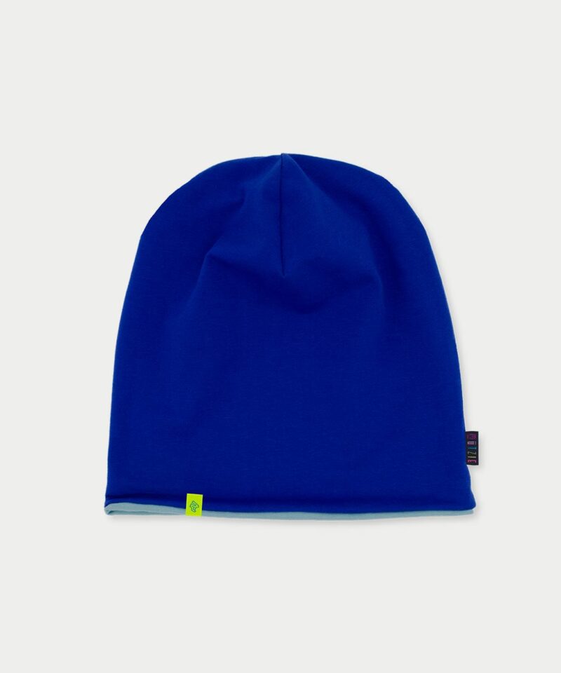 Beanie Mütze - cobalt blue & storm blue