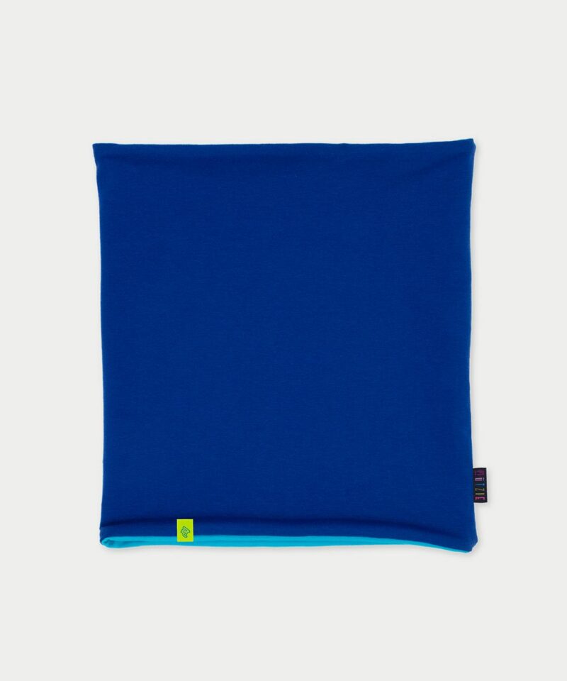 Wende-Loop Schal - cobalt blue & aqua blue